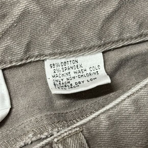 Talbots Gray Jeans Pants VINTAGE Stretch Cotton Unique Back Pockets Design 14 - Picture 5 of 6